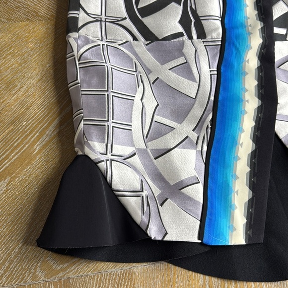 Peter Pilotto Black and White Asymmetrical Midi Skirt 12 - Picture 8 of 12